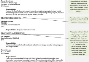 Sample Resume for A Psychology Graduate Psychology Cv and Resume Samples, Templates and Tips