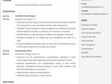 Sample Resume for A Psychology Graduate Psychology Resumeâsample & 20lancarrezekiq Writing Tips