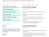 Sample Resume for A social Media Manager social Media Manager Resume Example with Content Sample Craftmycv