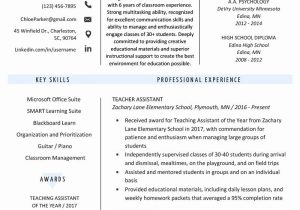 Sample Resume for A Teacher Aide Resume Template for Teachers New Teacher assistant Resume Sample …