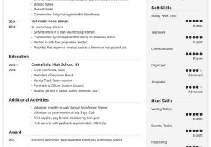 Sample Resume for A Teen Volunteer In Red Cross Teenager Resume Examples (also with No Work Experience)