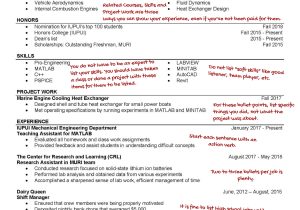 Sample Resume for Academic for Mechanical Engineering Chair Resumes: Career Services: Student Services: Purdue School Of …