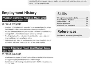Sample Resume for Academic Medical Positions Doctor Resume Examples & Writing Tips 2022 (free Guide) Â· Resume.io