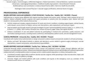 Sample Resume for Academic Medical Positions Doctor Resume Sample Monster.com