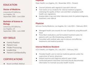 Sample Resume for Academic Medical Positions Medical Doctor Resume Examples In 2022 – Resumebuilder.com
