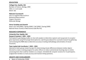 Sample Resume for Academic Medical Positions Medical School Resume Sample Monster.com