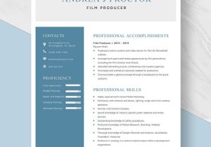 Sample Resume for Accomplished Film Producer Film Producer Resume Template – Word, Apple Pages Template.net