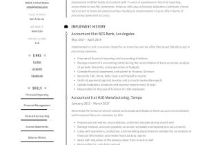 Sample Resume for Accontant Job In Usa Accountant Resume & Writing Guide 19 Templates 2022
