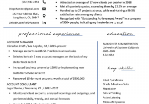 Sample Resume for Account Manager Position Account Manager Resume Sample & Writing Tips