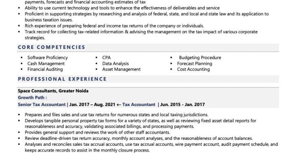 Sample Resume for Accountant Preparing Workpapers Tax Accountant Resume Examples & Template (with Job Winning Tips)