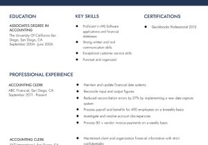 Sample Resume for Accounting Clerk No Experience Accounting Clerk Resume Examples In 2022 – Resumebuilder.com