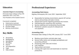 Sample Resume for Accounting Clerk No Experience Accounting Clerk Resume Examples In 2022 – Resumebuilder.com