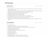 Sample Resume for Accounting Clerk with Experience Accounting Clerk Resume Samples and Templates