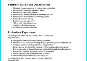 Sample Resume for Accounting Clerk with No Experience Account Clerk Resume Sample 2019 Resume Examples 2020