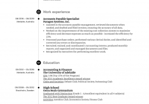 Sample Resume for Accounts Payable Specialist Accounts Payable Specialist Resume Example