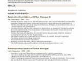Sample Resume for Administrative assistant Office Manager Administrative assistant Fice Manager Resume Samples