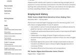 Sample Resume for Adult Esl Students 19 Esl Teacher Resume Examples & Writing Guide 2022