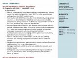 Sample Resume for Advanced Medical Support assistant Advanced Medical Support assistant Resume Samples