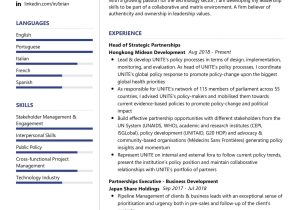 Sample Resume for Advocacy and Policy Work Strategic Partnerships Resume Sample 2022 Writing Tips – Resumekraft