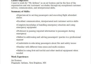 Sample Resume for Air Hostess Fresher 6 Hostess Resume Templates Pdf Doc
