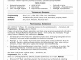 Sample Resume for An Entry Level Computer Programmer Entry Level Sas Programmer Resume – Salescvfo