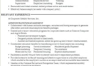 Sample Resume for An Entry Level Human Resource Position Entry Level Hr Generalist Resume Sample