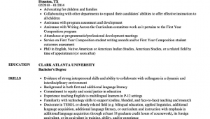 Sample Resume for assistant Professor In English English Professor Resume Samples