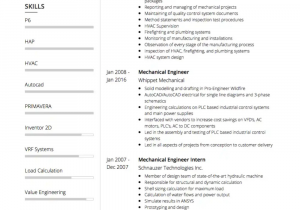 Sample Resume for assistant Professor In Mechanical Engineering Doc Best Mechanical Engineer Cv Example and Template for 2020