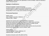 Sample Resume for athletic Trainer Position Resume Samples athletic Trainer Resume Sample