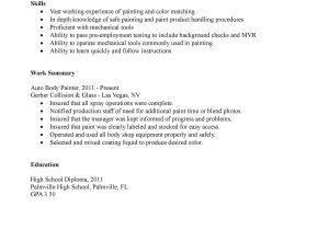 Sample Resume for Auto Body Painter Man Body Painter Resume Www.topsimages.com
