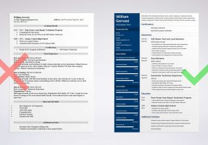 Sample Resume for Auto Mechanic Technician Auto Mechanic (automotive Technician) Resume Examples
