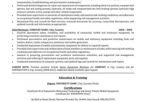 Sample Resume for Auto Mechanic Technician Mechanic Resume Sample Professional Resume Examples topresume