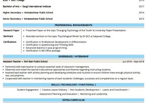 Sample Resume for B Ed Teachers Sample Resume Of Primary School Teacher (tgt) with Template …