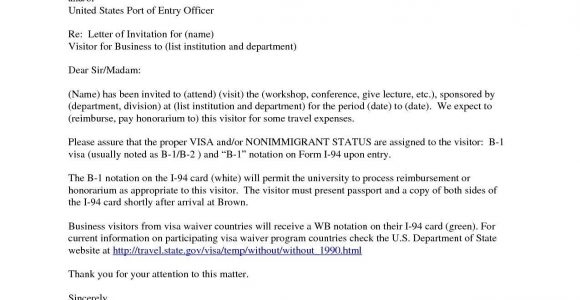 Sample Resume for B1 Visa Application Best Refrence Valid Employment Letter Sample for B1 Visa by …