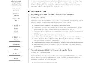Sample Resume for Bank Clerk In India Accounting assistant Resume & Writing Guide  12 Examples Pdf …