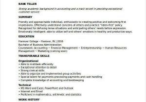 Sample Resume for Bank Jobs Pdf Banking Resume Samples 46 Free Word Pdf Documents