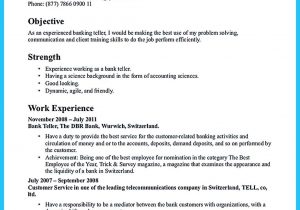 Sample Resume for Bank Jobs Pdf E Of Re Mended Banking Resume Examples to Learn