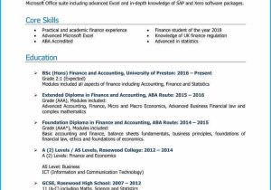 Sample Resume for Banking and Finance Fresh Graduate Finance Graduate Cv Example Land A top Job