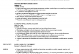 Sample Resume for Banking Operations In India Resume Banker India