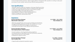 Sample Resume for Banking Operations Manager Banking Operations Manager Resume