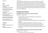 Sample Resume for Basketball Coaching Position Basketball Coach Resume Examples & Writing Tips 2021 (free Guide)