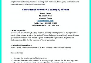 Sample Resume for Blue Collar Worker Construction Laborer Resume is Designed for Those who Will Work On …