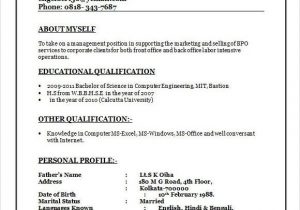 Sample Resume for Bpo Fresher Download Sample Bpo Resume 16 Documents In Word Pdf