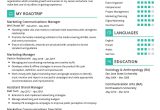 Sample Resume for Brand and Communications Specialist Marketing Communications Manager Cv Sample 2021 – Resumekraft