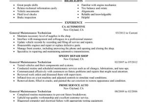 Sample Resume for Building Maintenance Technician Building Maintenance Job Description Resume October 2021