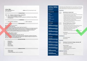Sample Resume for Building Maintenance Worker Maintenance Resume Examples for A Worker & Supervisor