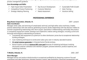 Sample Resume for Building Material Salesman Technical Machinery and Device Sales Manager Resume