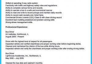 Sample Resume for Bus Driver Position sounds Like Working as A Bus Driver is Easy. but It is Not. A Bus …