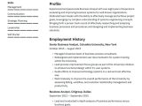 Sample Resume for Business Analyst In Australia Senior Business Analyst Resume Template 2019 Â· Resume.io