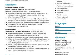 Sample Resume for Business Analyst In Finance Financial Analyst Resume Example 2022 Writing Tips – Resumekraft